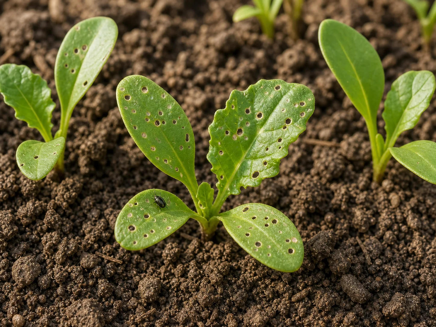 Aardvlo - suikerbiet, oefenbeeld uit de AgriLearn-beeldenbank