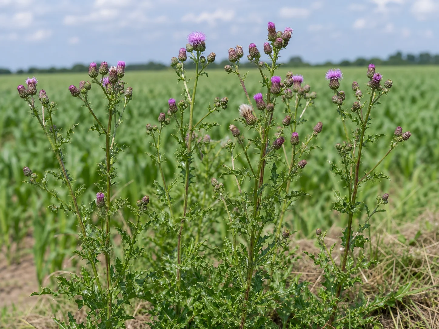 Akkerdistel, oefenbeeld uit de AgriLearn-beeldenbank