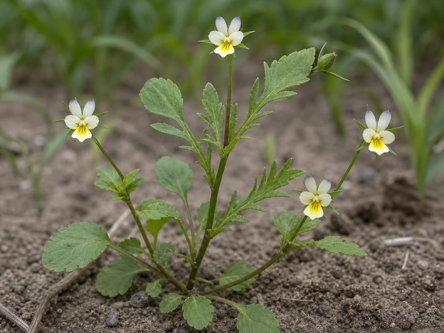 Akkerviooltje, oefenbeeld uit de AgriLearn-beeldenbank