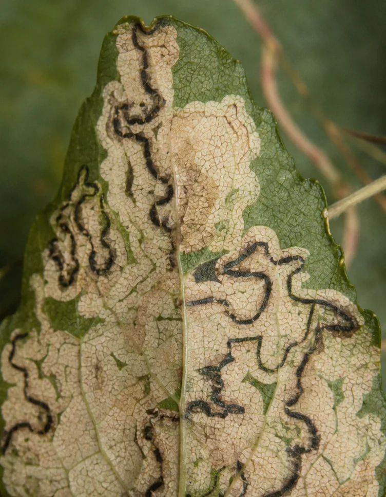 Appelbladmineermot, oefenbeeld uit de AgriLearn-beeldenbank