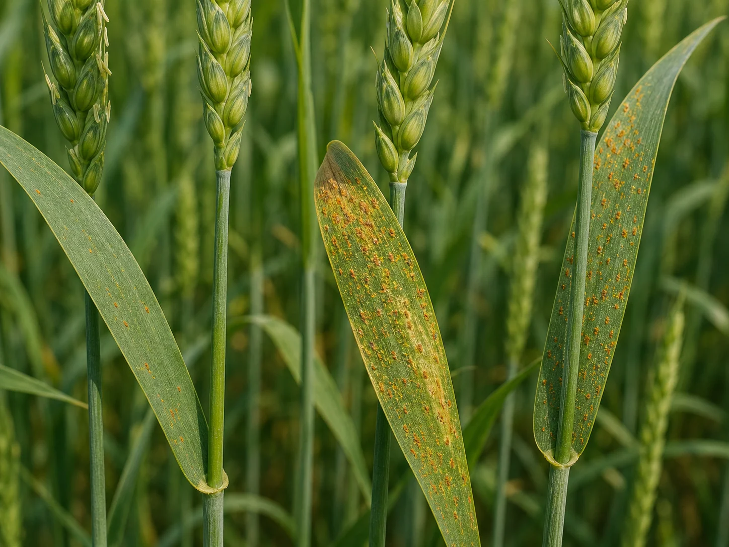 Bruine roest, oefenbeeld uit de AgriLearn-beeldenbank