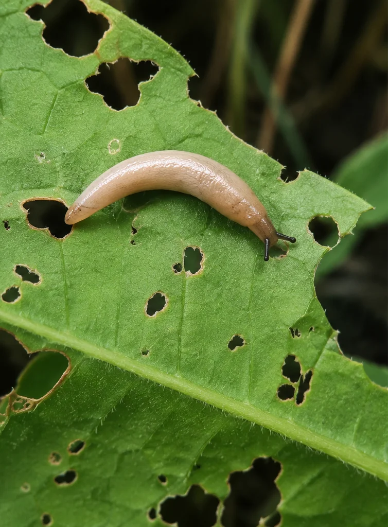 Naaktslakken, oefenbeeld uit de AgriLearn-beeldenbank