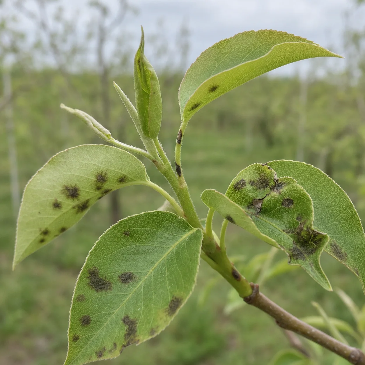 Schurft - peer, oefenbeeld uit de AgriLearn-beeldenbank